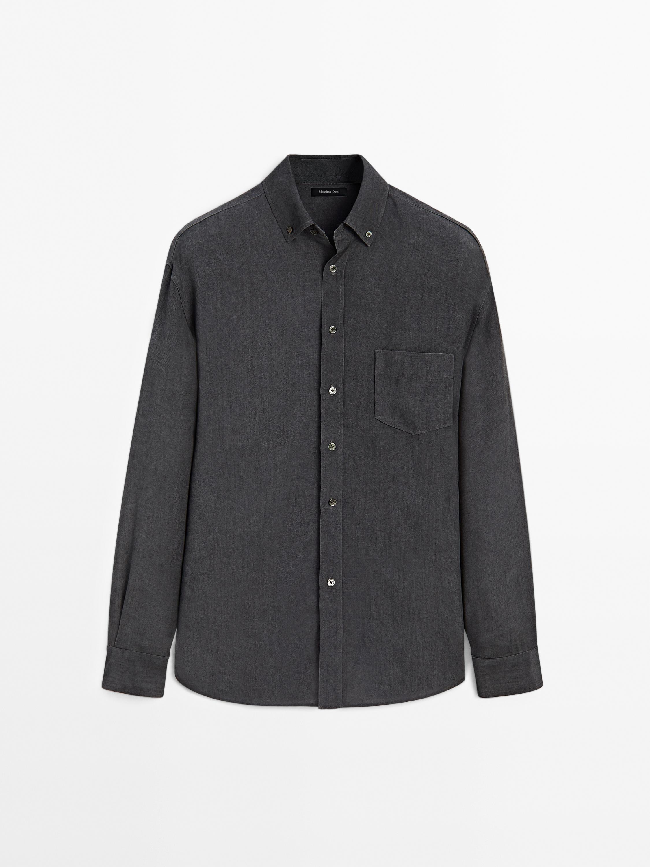 Regular fit flowing shirt